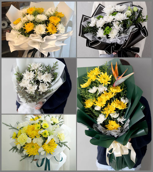 辽宁葫芦岛连山区虹螺岘镇白事花束代送